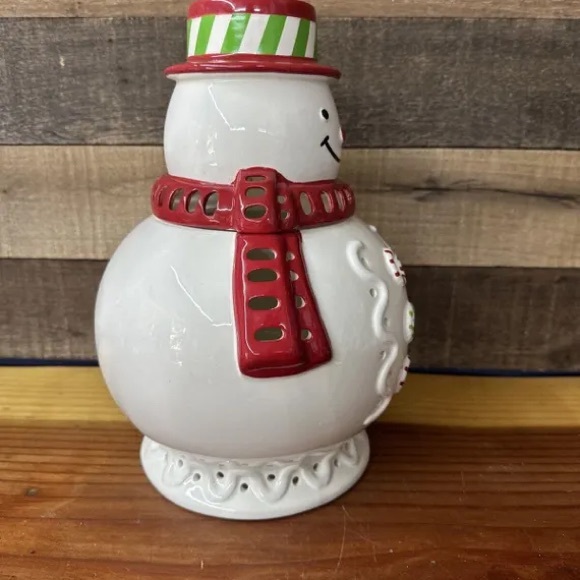 Partylite Mr Frosty Large Candle Jar Holder. - Picture 3 of 6